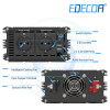  Інвертор перетворювач напруги Edecoa Pure Sine Wave 12-230v 3500/7000w синус (пульт дистанційного керування)