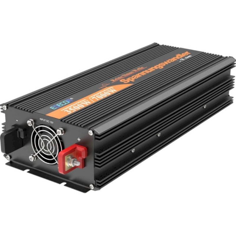  Інвертор перетворювач напруги Edecoa Pure Sine Wave 12-230v 3500/7000w синус (пульт дистанційного керування)